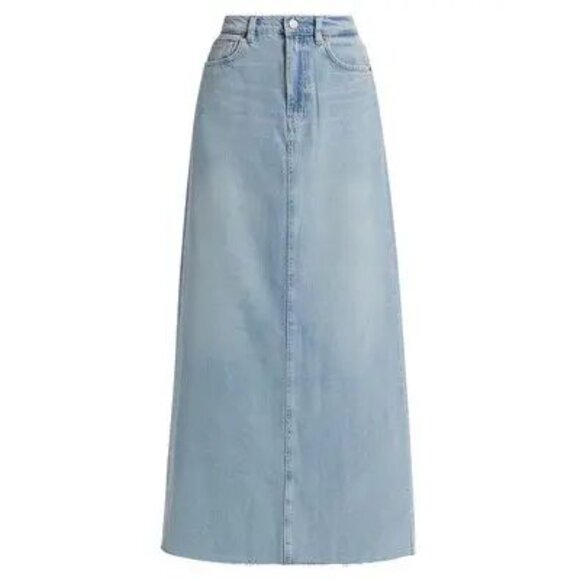 REFORMATION Jeans Kass Maxi Denim Skirt Bowen sz 27 Women's - Picture 4 of 12